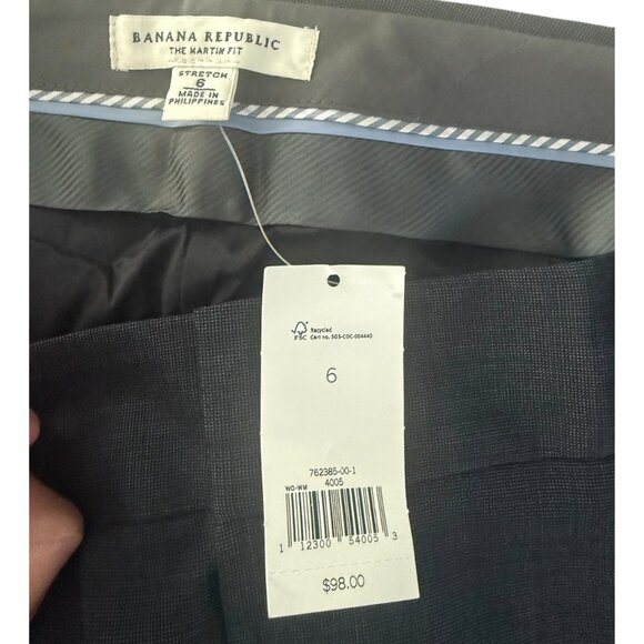 Banana Republic Navy Martin Fit Dress Pants 6 - Picture 3 of 3